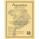 Aquarius zodiac poster