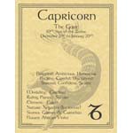 Capricorn zodiac poster