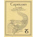 Capricorn zodiac poster