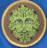 Green Man iron-on patch 3