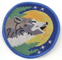 Wolf sew-on patch 3