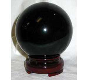 80mm Black gazing ball