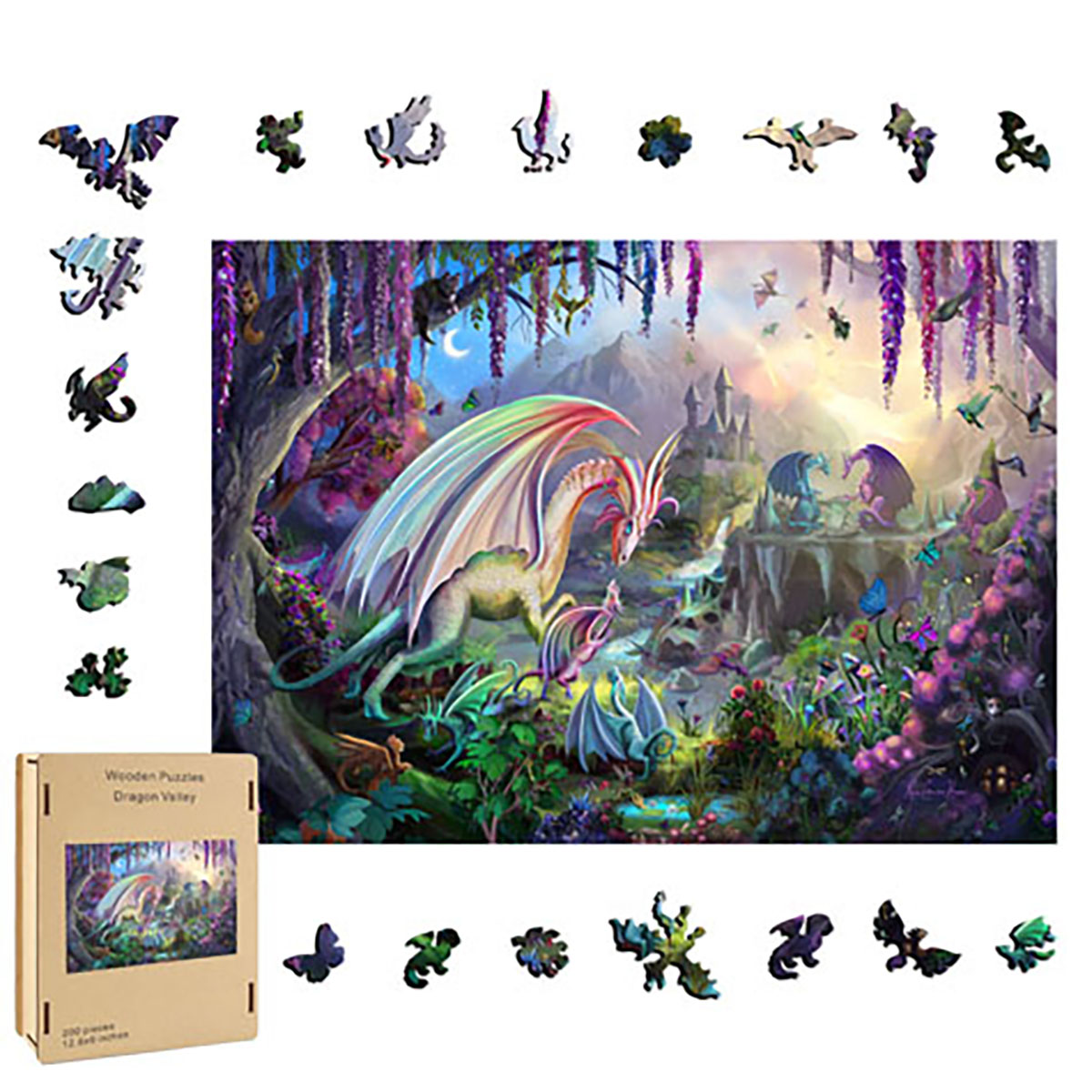 Dragon wood puzzle