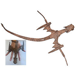 Brown Dragon hand pet