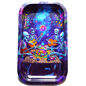Skulls Band rolling tray