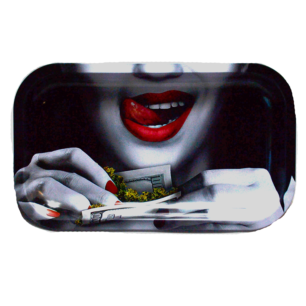 Tongue rolling tray