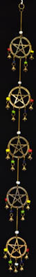 Long Pentagram wind chime 32