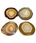 set of 4) Agate altar tile