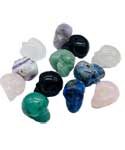 (set of 12) 12mm Skull various stones
