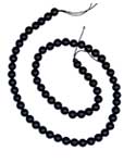 6mm Black Tourmaline beads
