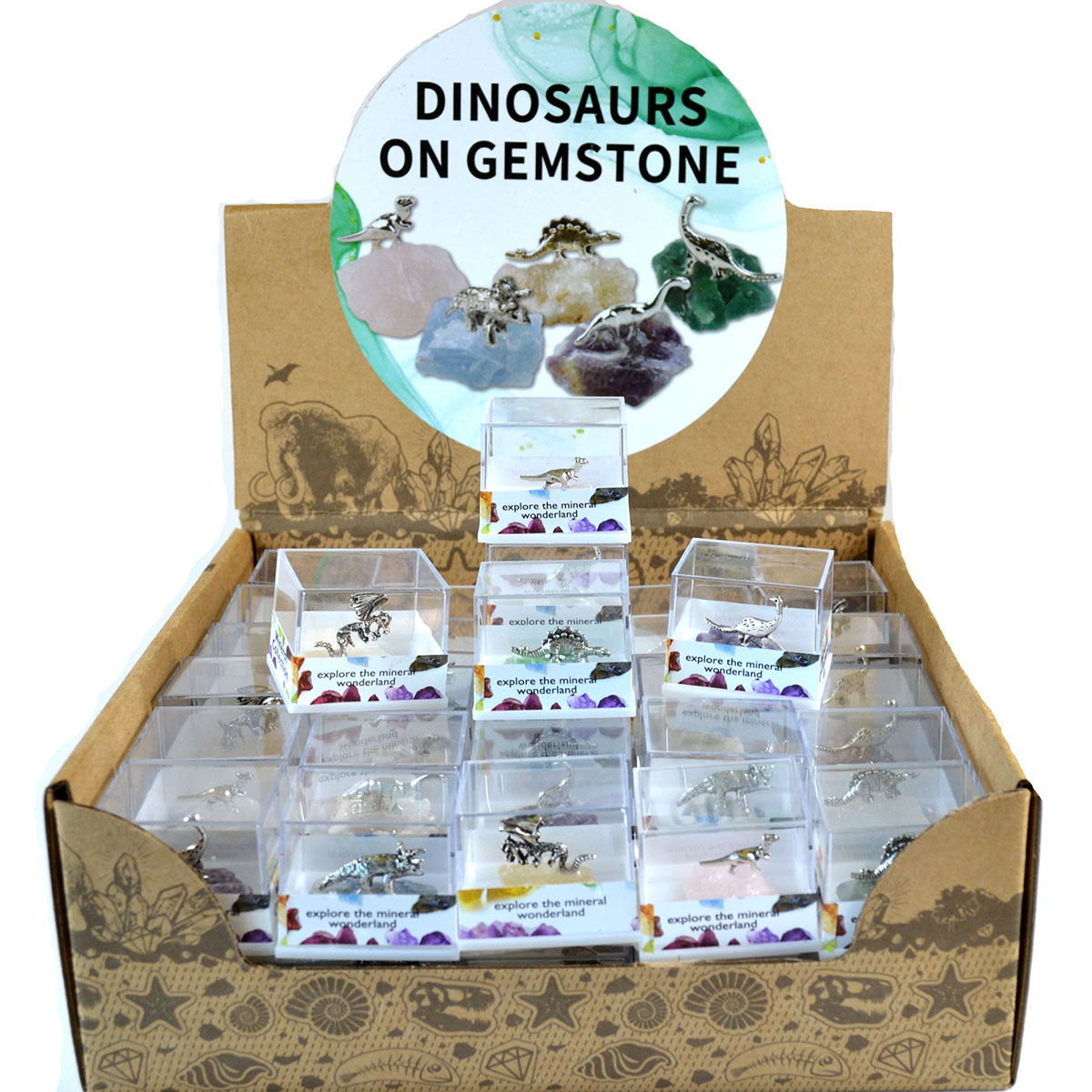 (set of 60) Dinosaurs on Stone