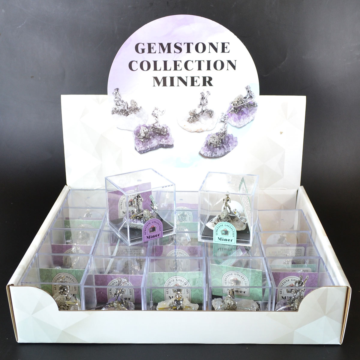 (set of 20) Miner on Amethyst