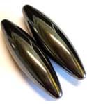 (set of 2) 60mm Magnetic Hematite Oval