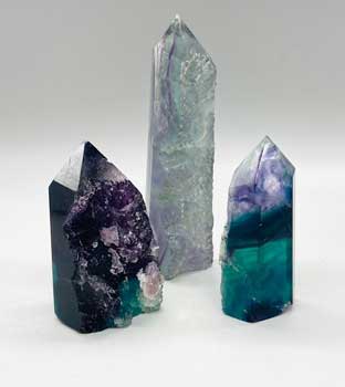 1.2-1.7# Fluorite, natural 1 side obelisk