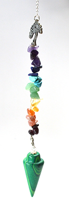 Malachite & Tree Chakra pendulum