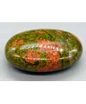 Unakite palm stone