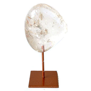 Quartz on copper stand