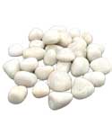1 lb Agate, White tumbled stones