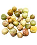 1 lb Aragonite, Green tumbled stones