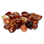 1 lb Carnelian, Biocolor tumbled stones