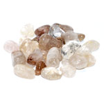 1 lb Quartz, Rutilated tumbled stones (20-45mm)