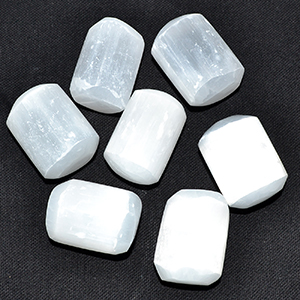 1 lb Selenite tumbled stones
