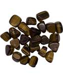 1 lb Tiger Eye, Yellow  tumbled stones
