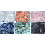 6 Piece untumbled stones set  5 lb