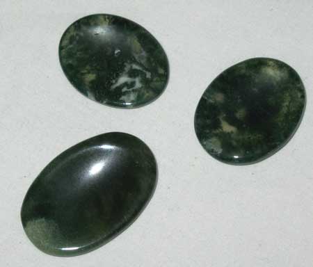 Moss Agate worry stone