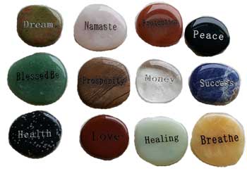 Inspirational Word worry stone (various words)