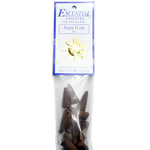 16/pk Amber Flame escential essences incense cones