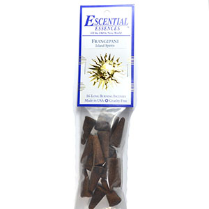 16/pk Frangipani escential essences incense cones