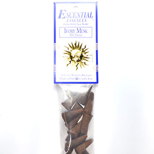 16/pk Ivory Musk escential essences incense cones