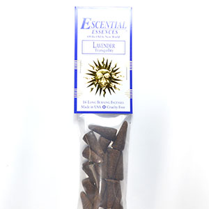 16/pk Lavender escential essences incense cones
