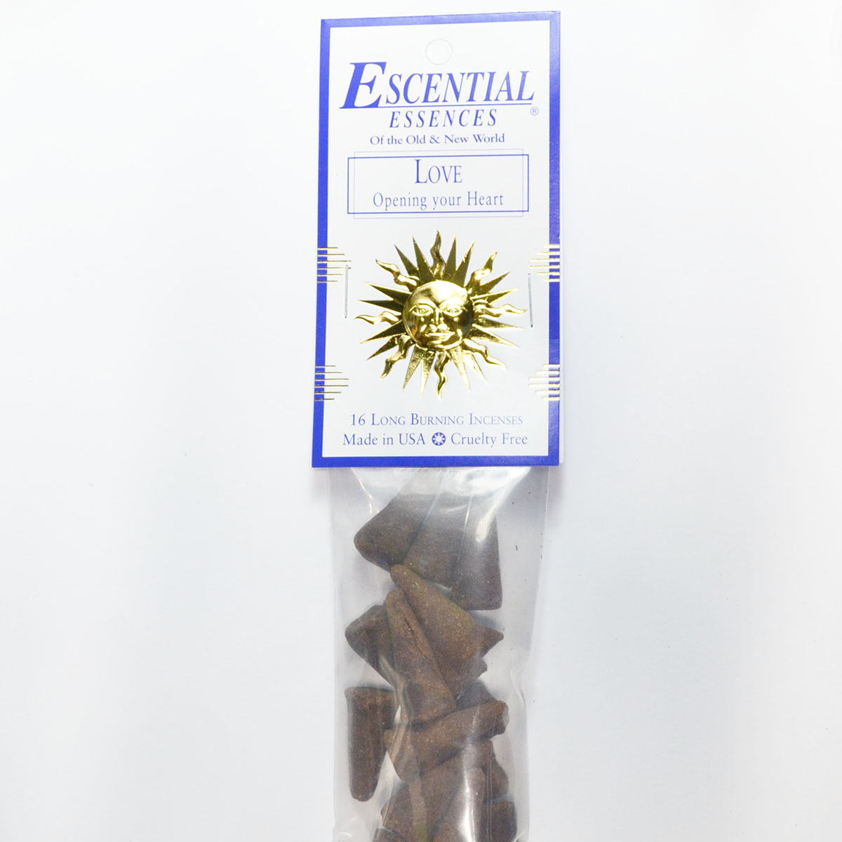 16/pk Love escential essences incense cones