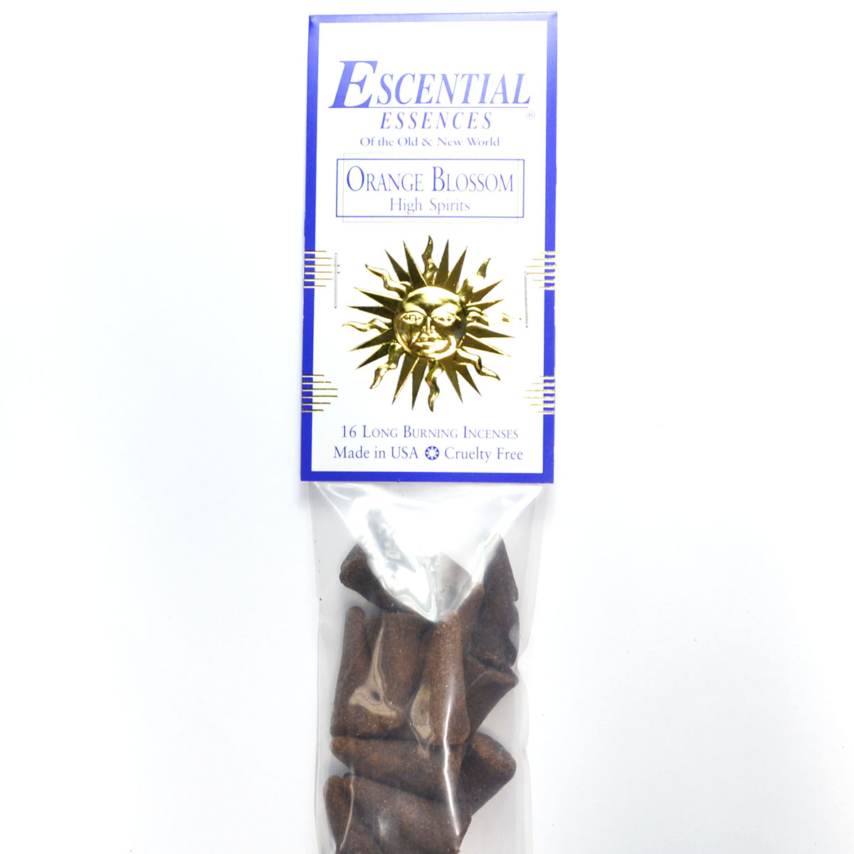 16/pk Orange Blossom escential essences incense cones