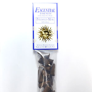 16/pk Patchouly-Musk escential essences incense cones