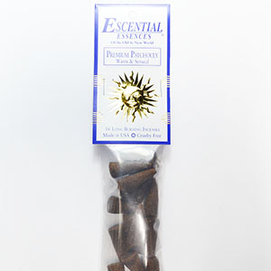 16/pk Premium Patchouly escential essences incense cones