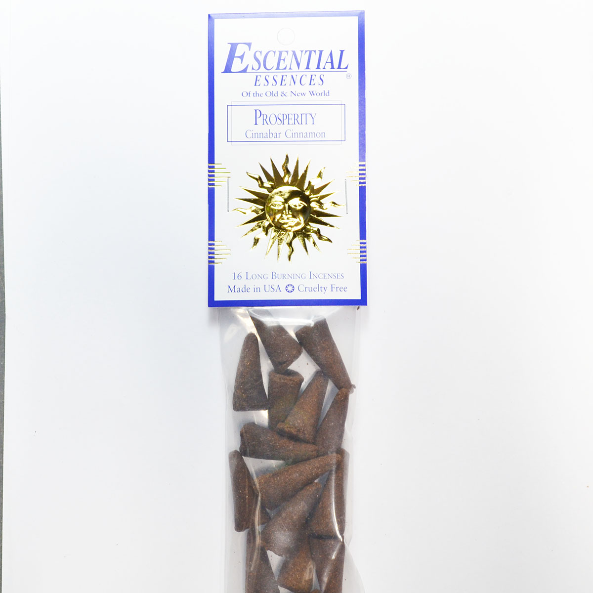 16/pk Prosperity escential essences incense cones