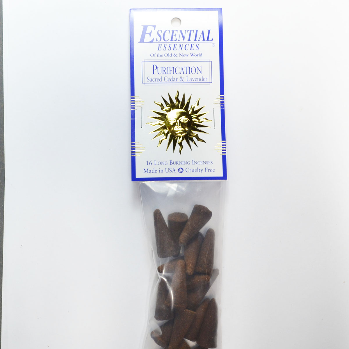 16/pk Purification escential essences incense cones