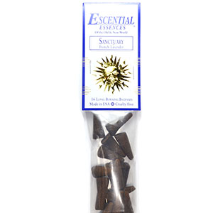 16/pk Sanctuary escential essences incense cones