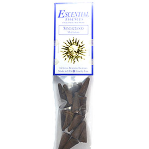 16/pk Sandalwood escential essences incense cones