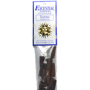 16/pk Temptress escential essences incense cones