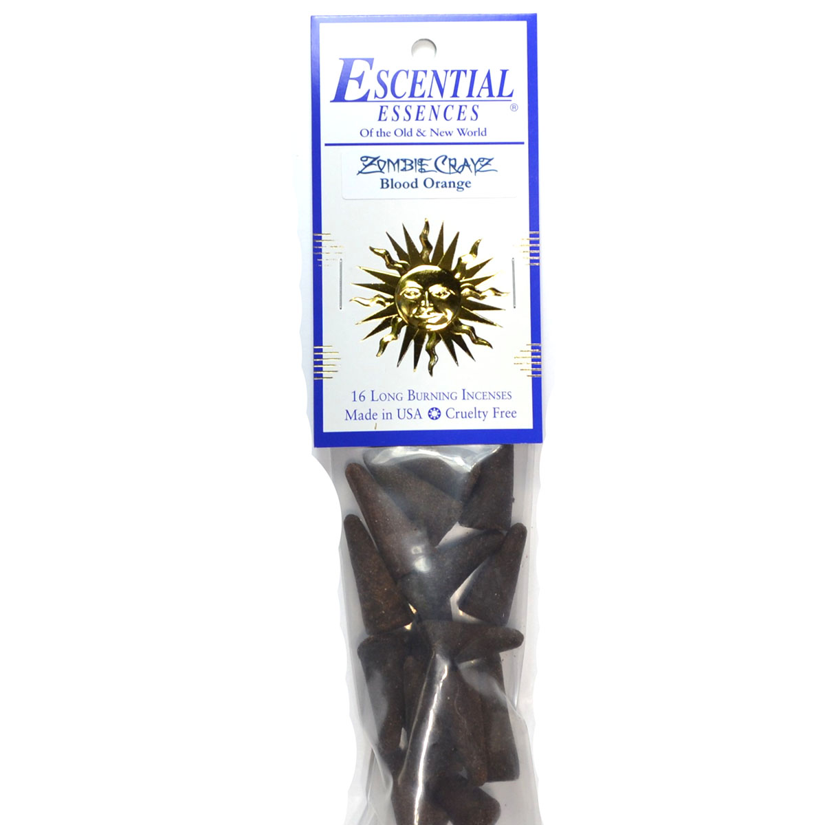 16/pk Zombie Crayz escential essences incense cones