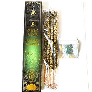 8pk incense & Jade Green chips