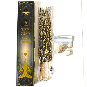 8pk incense & Onyx chips