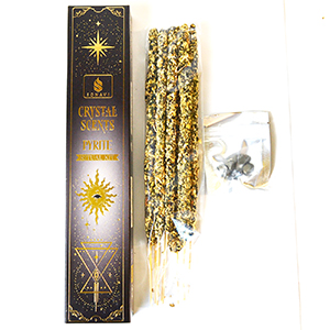 8pk incense & Pyrite chips