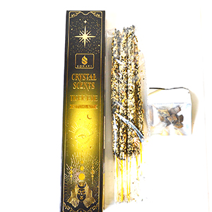 8pk incense & Tiger Eye chips