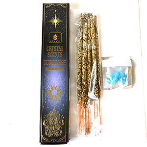 8pk incense & Turquoise chips