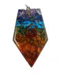 Orgone Triangle 7 Chakra pendant